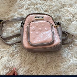 Betsey Johnson mini backpack purse